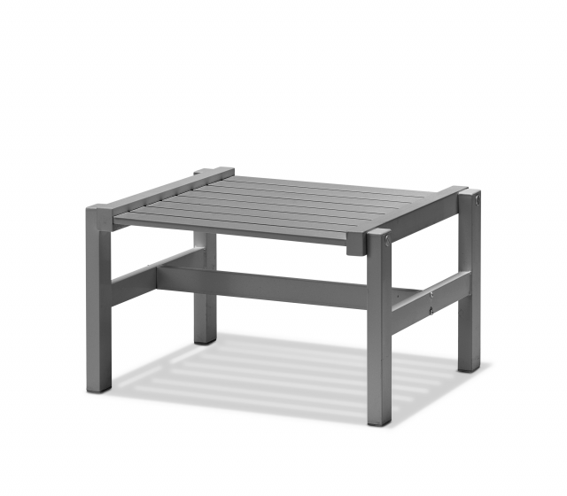 Fodskammel aluminium - grå