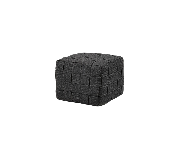 Cube fotpall - dark grey