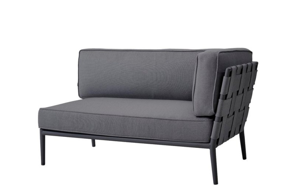 Conic 2 -personers sofa venstre modulsofa - grey