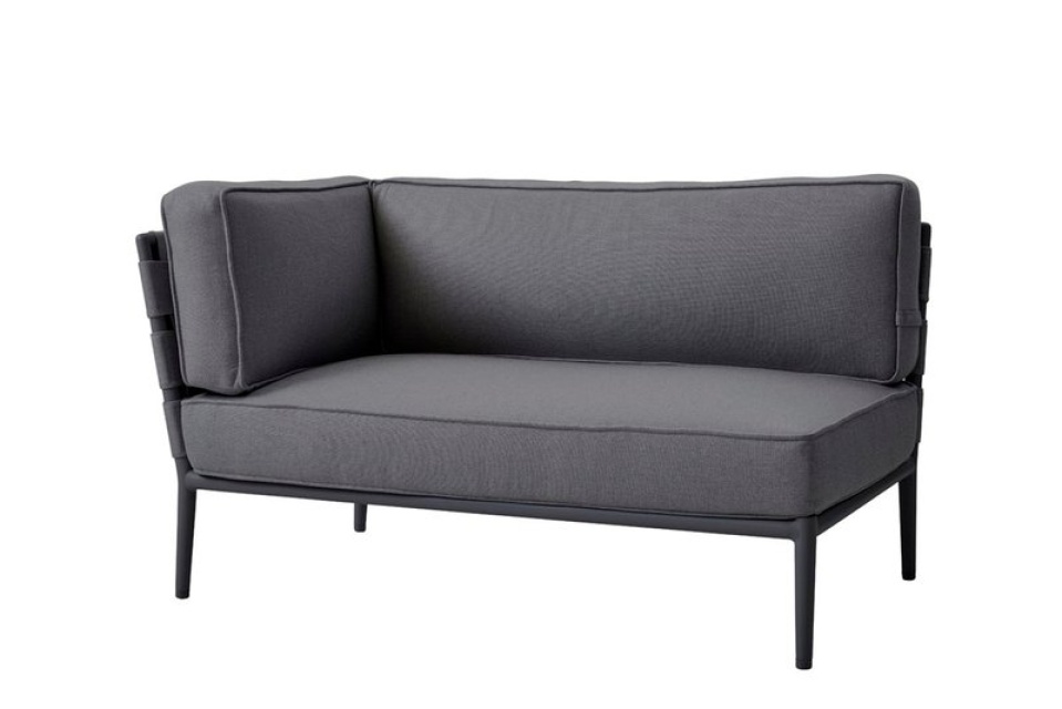 Conic 2 -personers sofa højre modulsofa - grey