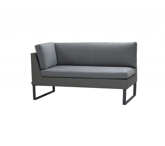 Flex 2 -personers modul sofa højre - grå