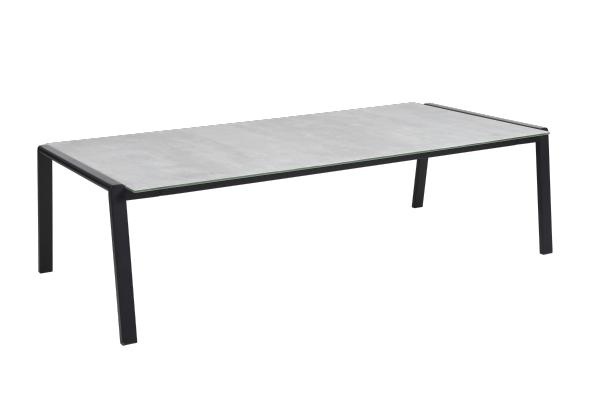 Lyra sofabord 140x75 H40 m glas - sort