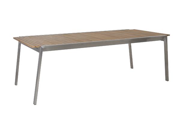 Naos spisebord Udvides 220-320x100 H73 cm - Rostrite/teak