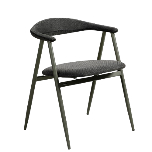Boi lænestol - nordisk grøn/sort barley