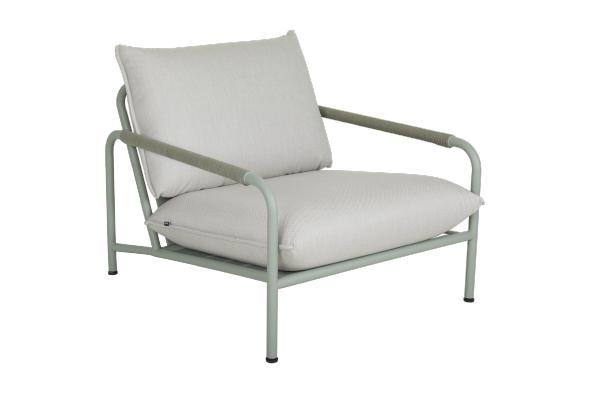 Lerberget lænestol - dusty green/ash pudde