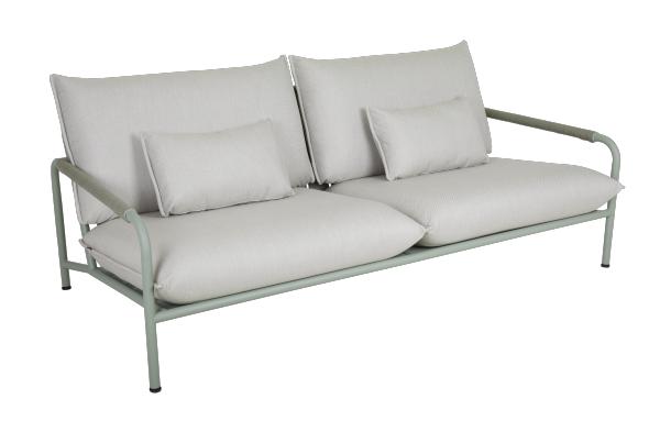 Lerberget 2.5 sædersofa - dusty green/ash pudde