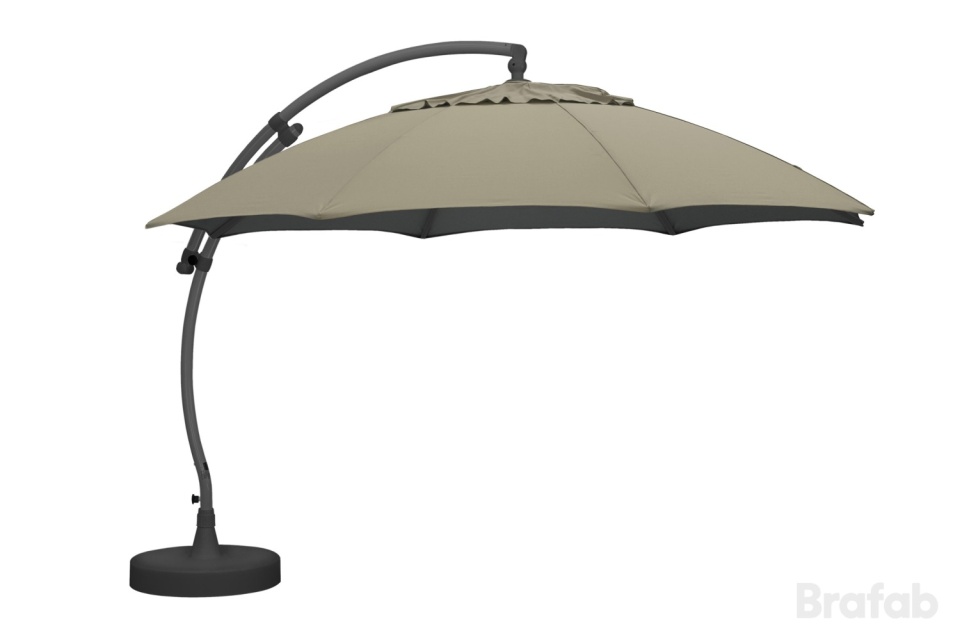 Nem solfrithåndet parasol - Antracit/sand