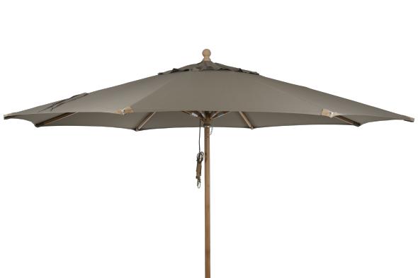 Parma træparasol Ø 3,5 m - taupe