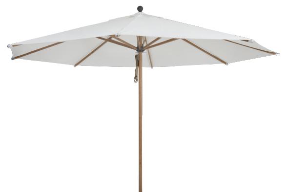 Paliano parasol Ø 3,5 m alu - Natur/hvid