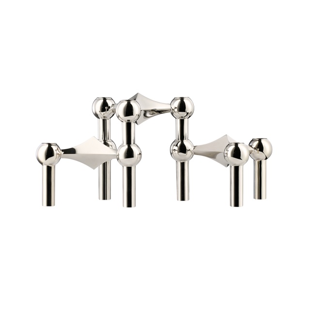 Stuff Nail Candlestick, 3 -pack - Chrome
