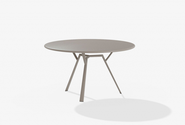 Radice Quadra Table Ø 130 H74 cm - Metallisk grå