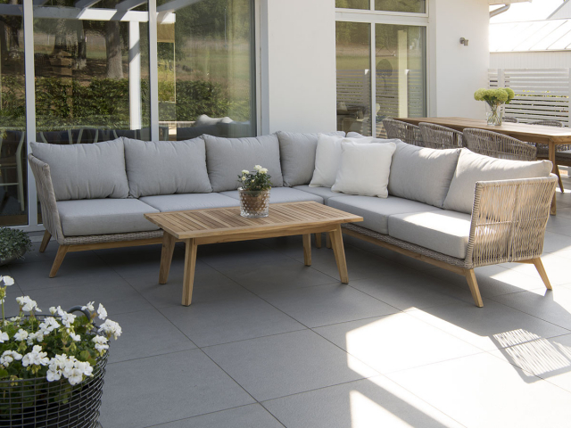 Himmelsnäs hjørnesofa - beige