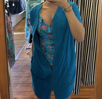 Grebbestad badekåbe - turkis