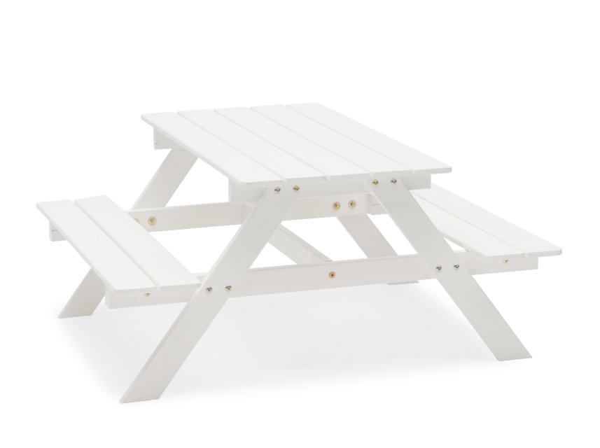 Småland picnic børn 48x90 H50 cm - hvid