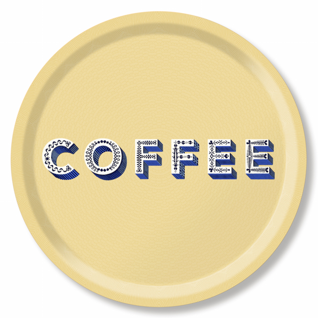 Coffe bakke Ø 39 cm - cream