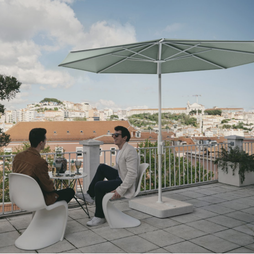 Alu -twist parasol Ø2.7 m - flere farver