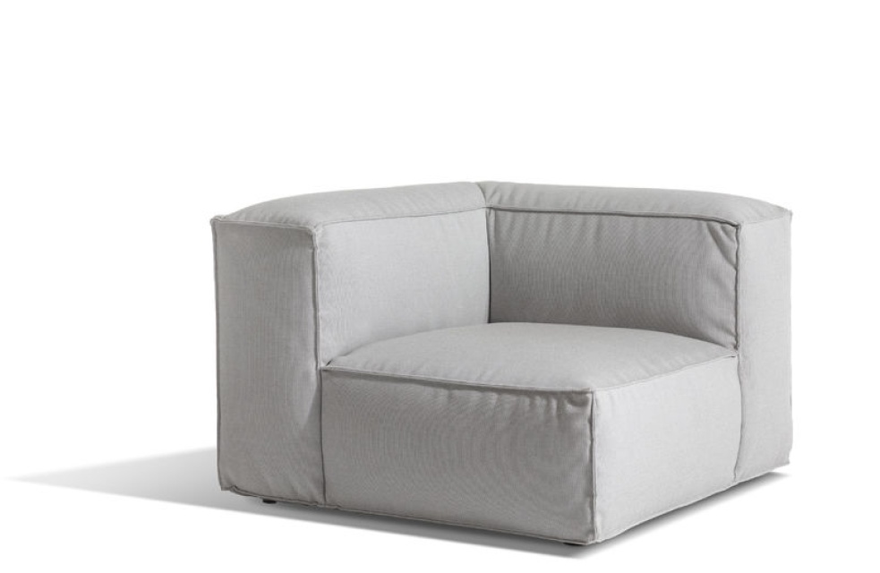 Asker Lounge Corner - Light Gray Sunbrella Sling