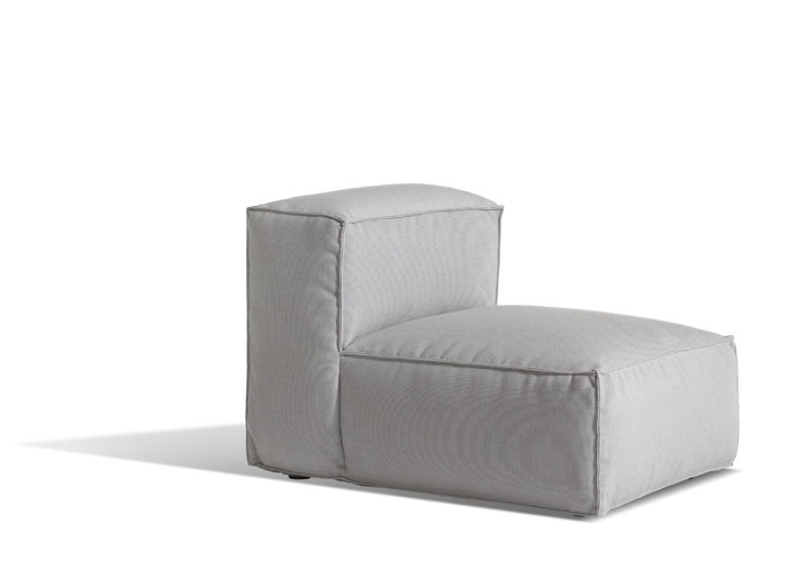 Asker Lounge Middle Small - Light Gray Sunbrella Sling
