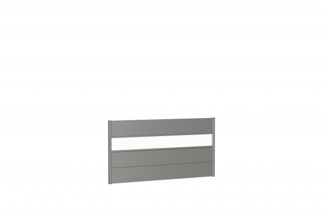 vægpanel til skillevæg med akryl glas - metallic kvarts-grå