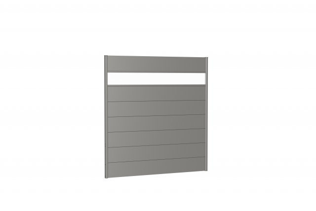 vægpanel til skillevæg med akryl glas - metallic kvarts-grå