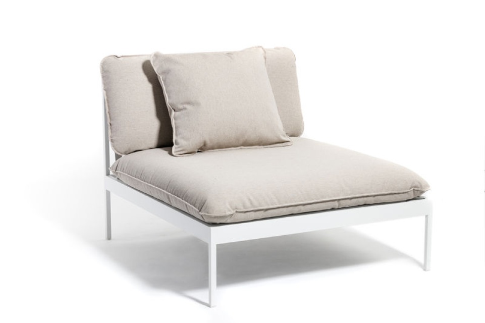 Bean Lounge Middle Del - Light Gray/Light Gray Ash