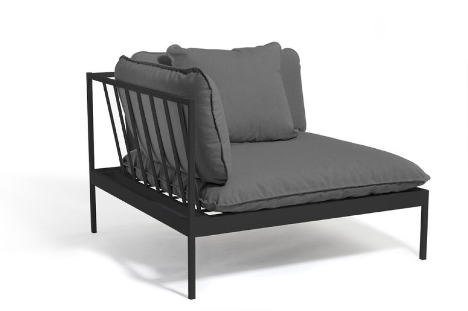 Bean Lounge finish/hjørne - mørkegrå/mørkegrå slynge