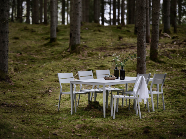 Bigby / Delia spisestuesæt, byg selv - lysegrå