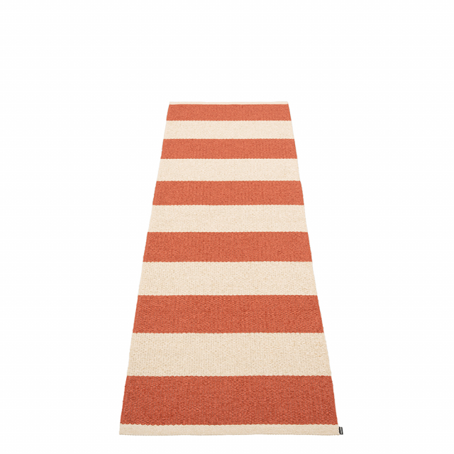 Bob tæppe - mursten/creme