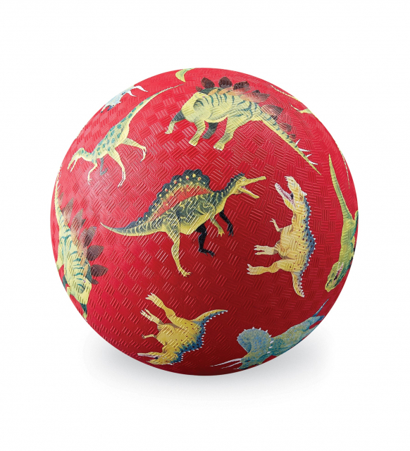 Playground boll Ø 18 cm - dinosaurs red