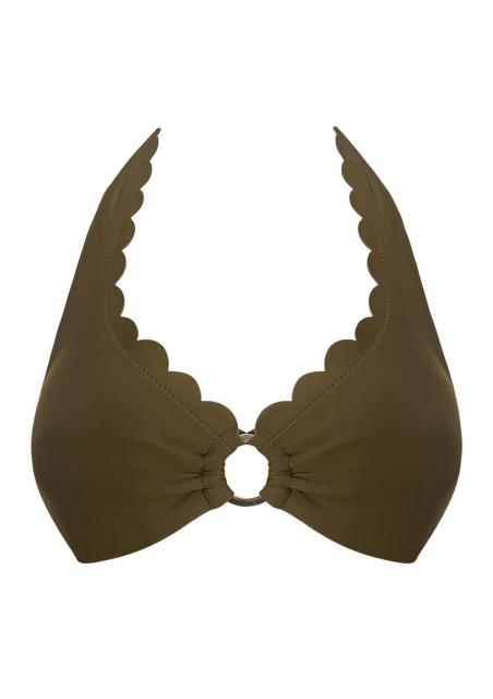 Venus halter-top - dark olive