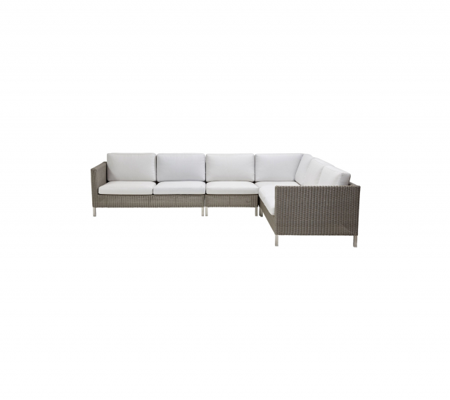 Connect hjørnesofa - taupe/white