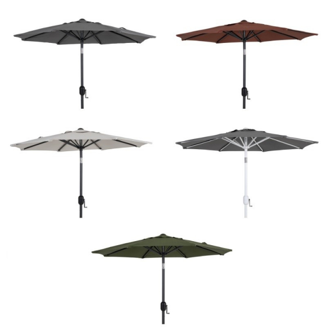 Cambre parasol Ø 2,5 m, flere farver