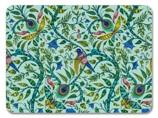 Rousseau coaster 29x21 cm - turkis