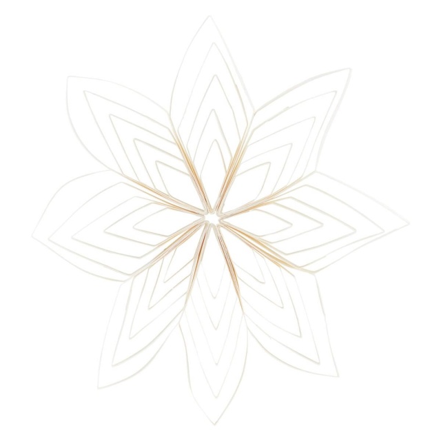 Ouilling dekoration - hvid