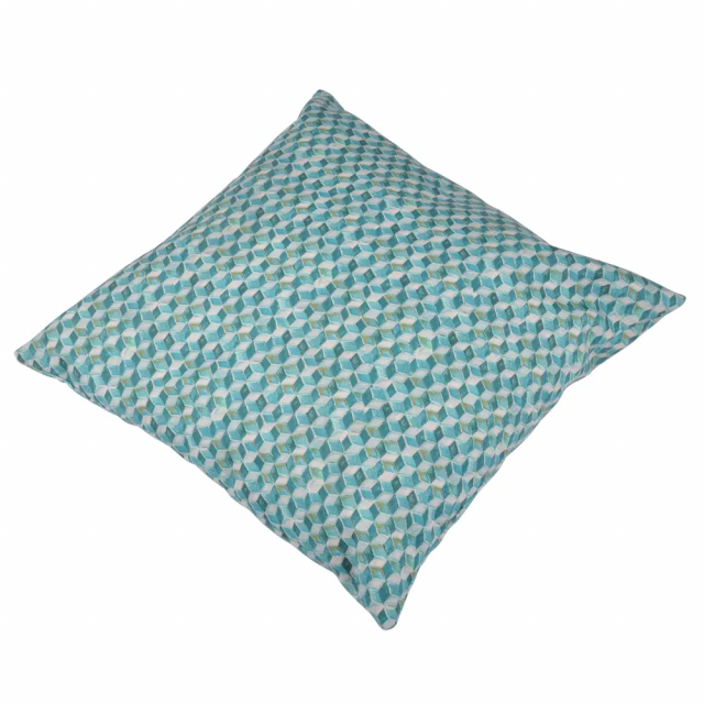 Pyntepude, all-weather 60 x 60 cm - Diagonal blue