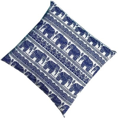 Ornamental pude alt -weather 60 x 60 cm - elefantblå