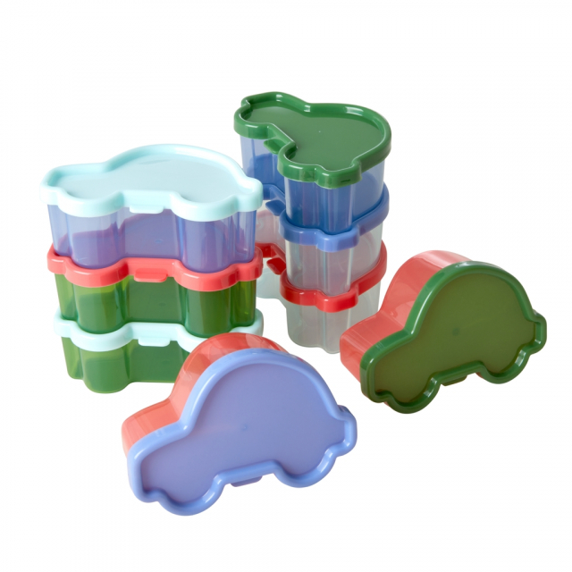 Bilopbevaringskrukke, 8 -pack - Multi
