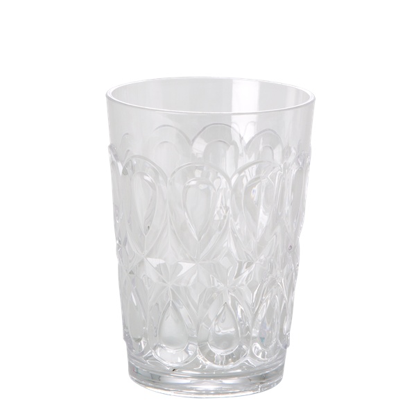 Svirly præget drikke glas - klar