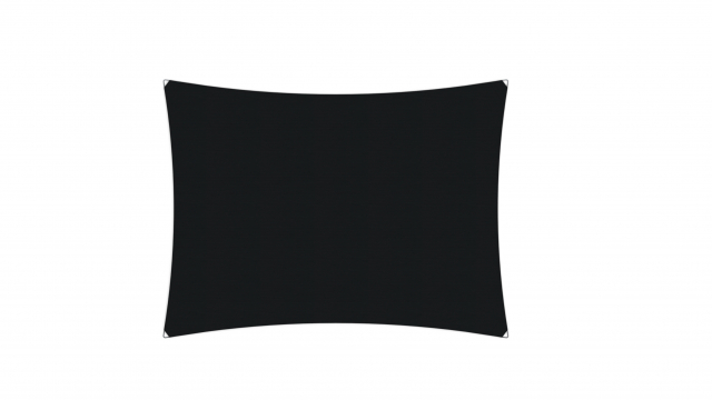 Ingenua sol sejl, rectangle 400x300 cm - Black