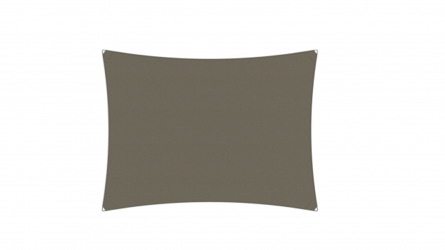 Ingenua sol sejl, rectangle 400x300 cm - Taupe