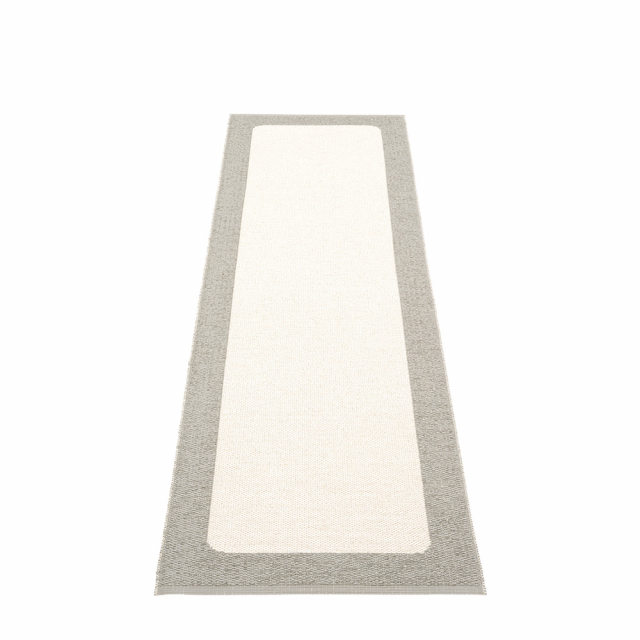 Ilda tæppe - varm grå/vanilje