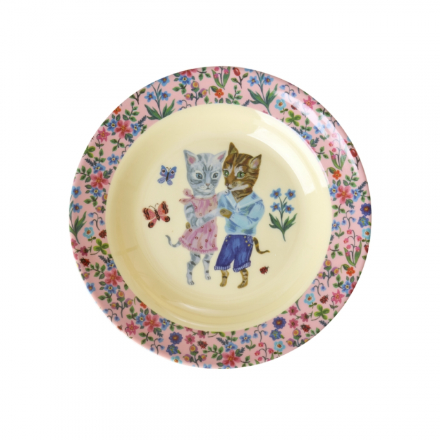 Nathalie Lété melamin dyb tallerken - pink