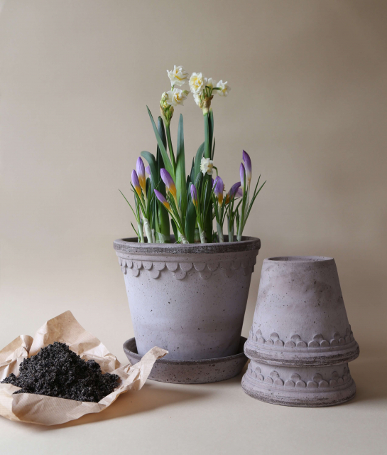 København potte rå, flere størrelser - grey