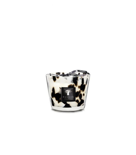 Max duftlys H10 cm - black pearls