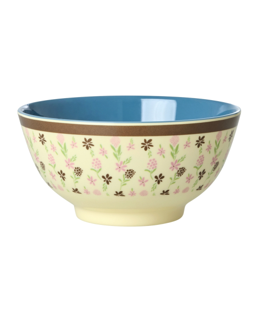 Hacienda Flower melaminskål - creme