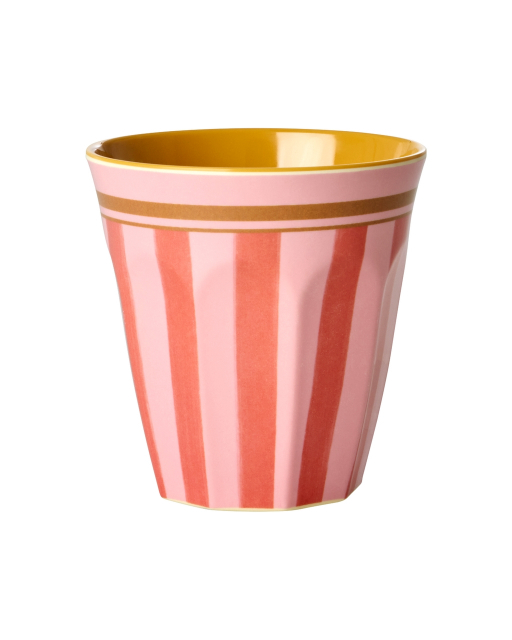 Organic Stripes melaminkrus - pink
