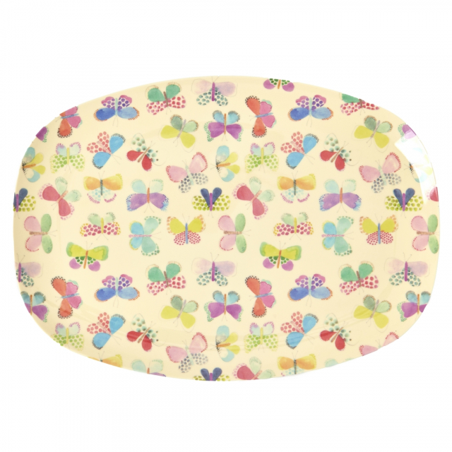 Butterfly melamin bakke- creme