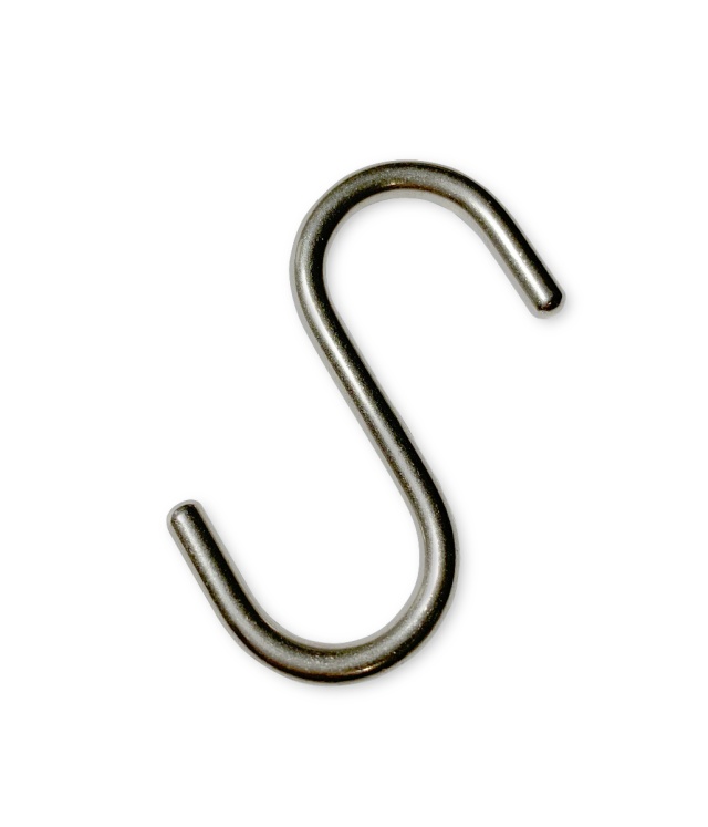 String S-Hook 5-Pack-stainless steel