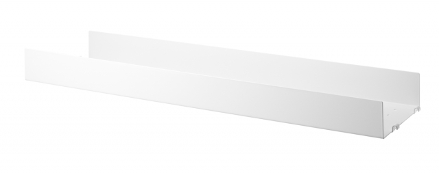 Streng metal hylde høj kant 78x20 - flere farver