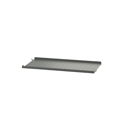 Streng metal hyldeplan lav kant 58x20 cm - flere farver